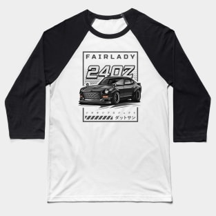 Vintage Car Fairlady 240Z (Matte Black) Baseball T-Shirt